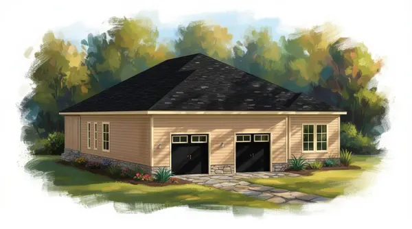 Earthy 4-Bed House exterior render
