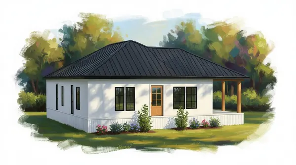 Bright 1-Bed Home exterior render