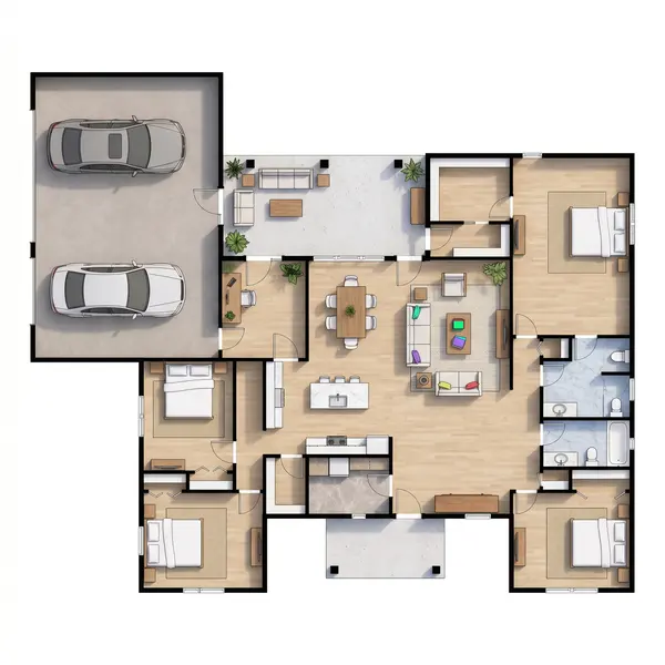 Sprawling 4-Bed Bright floorplan