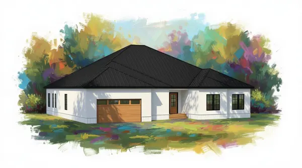 Spacious Bright 6-Bed House exterior render