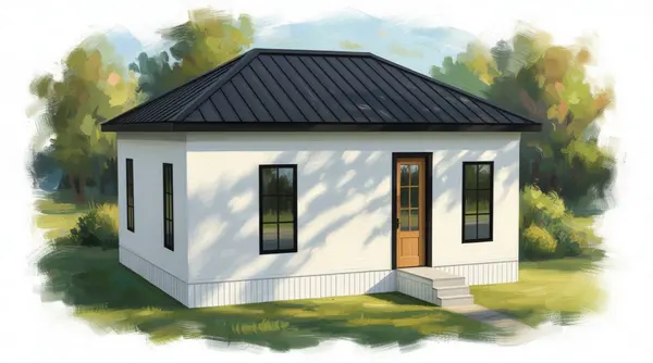 Compact Bright 2-Bed Home exterior render