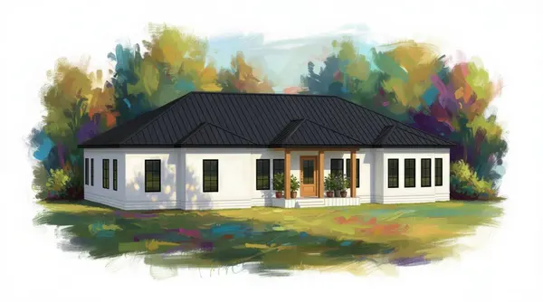 Bright 3-Bed Home exterior render