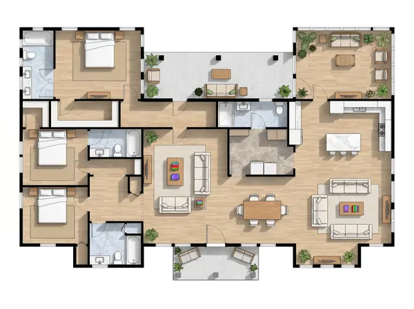 Bright 3-Bed Home floorplan