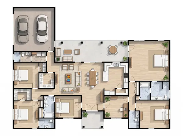 Spacious Classic 5-Bed Home floorplan