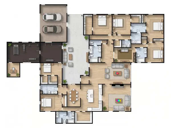 Sprawling Bright 5-Bed floorplan