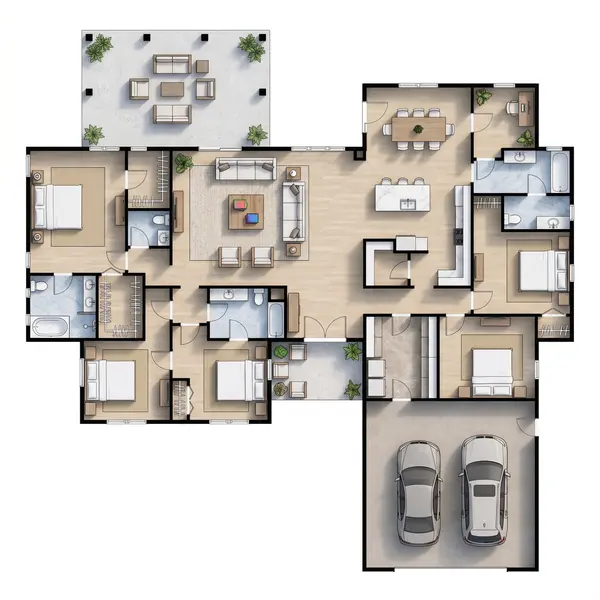 Spacious 5-Bed Classic floorplan