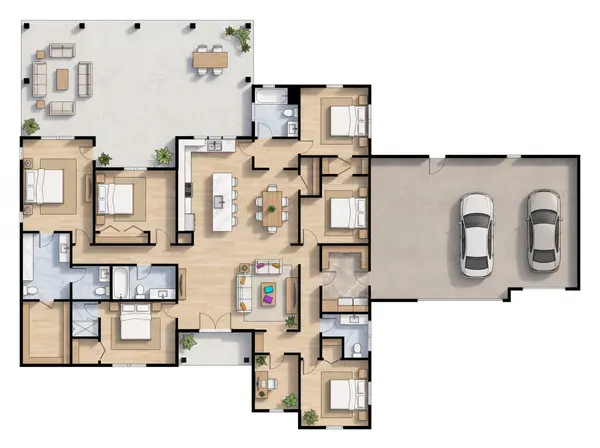 Sprawling Classic 6-Bed House floorplan