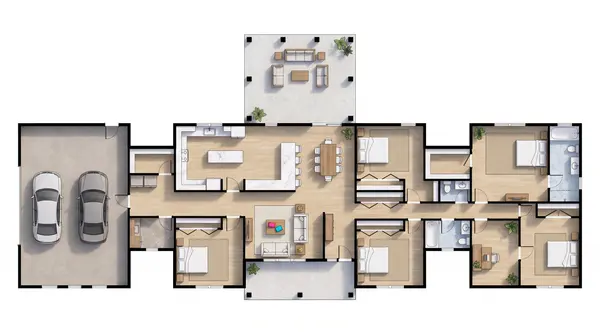 Bright 6-Bed House floorplan