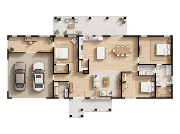 Spacious Bright 3-Bed House floorplan