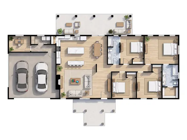 Spacious Classic 5-Bed House floorplan
