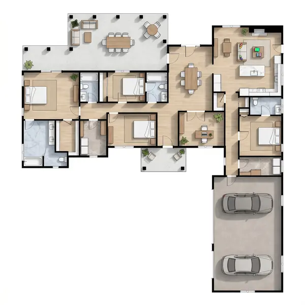 Sprawling 4-Bed Classic floorplan
