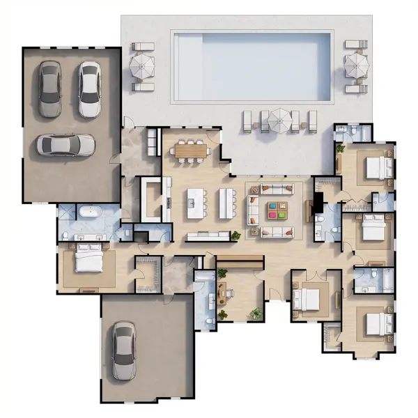 Sprawling Classic 5-Bed Home floorplan