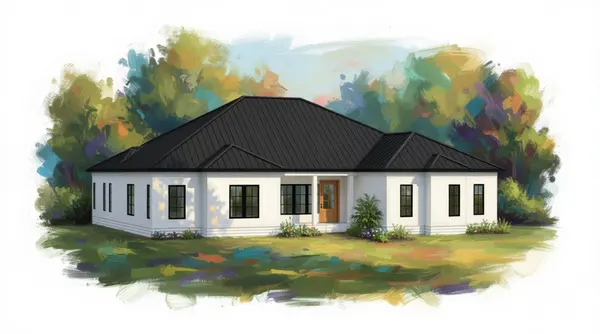 Sprawling Bold 6-Bed House exterior render