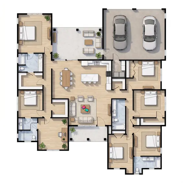 Sprawling Bold 6-Bed House floorplan