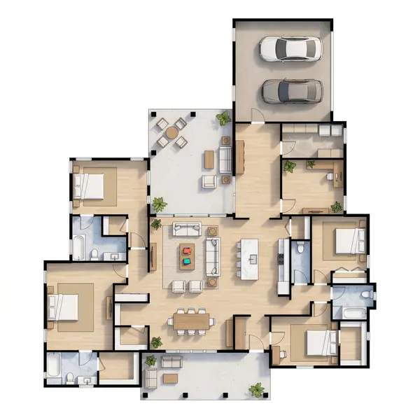 Sprawling Bold 4-Bed Home floorplan