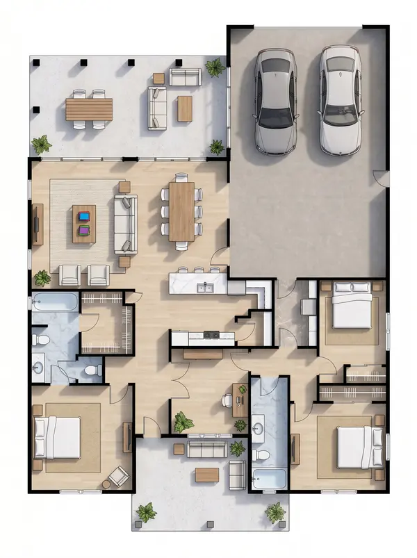 Bold 3-Bed House floorplan
