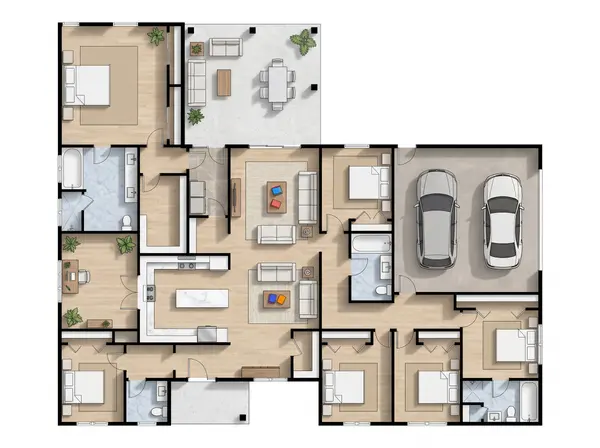 Sprawling Classic 6-Bed House floorplan