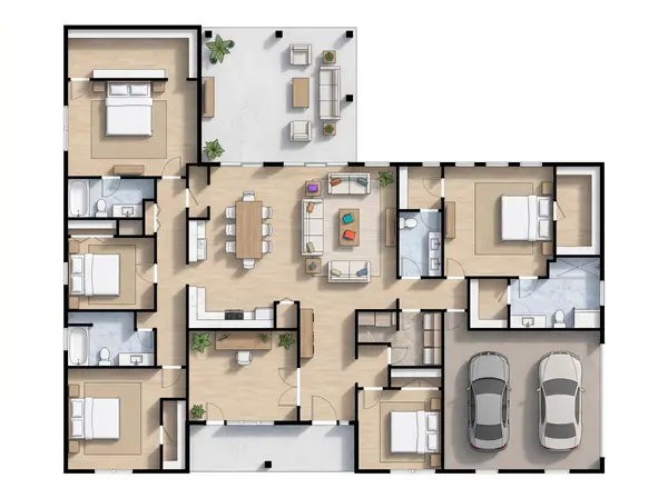 Spacious Bright 5-Bed House floorplan