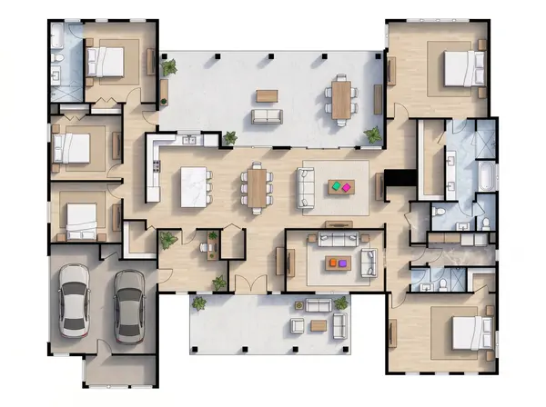 Bright 5-Bed Home floorplan