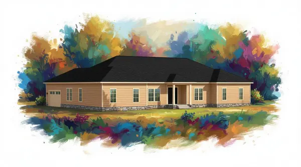 Sprawling Earthy 6-Bed House exterior render