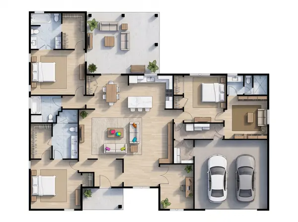 Bright 3-Bed House floorplan
