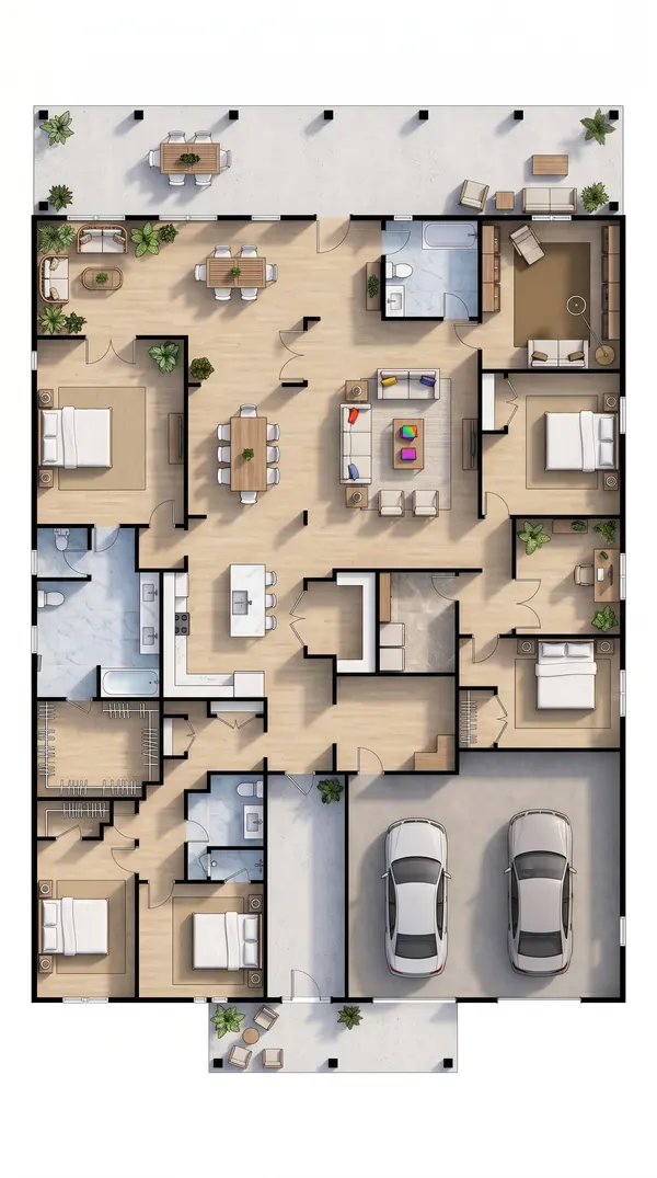 Spacious Bright 5-Bed floorplan