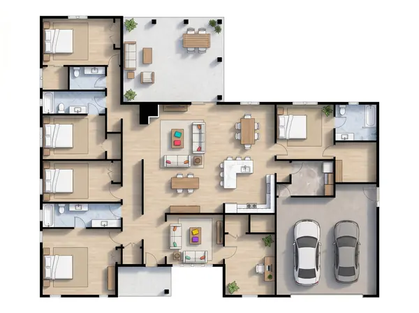 Spacious Bright 5-Bed floorplan