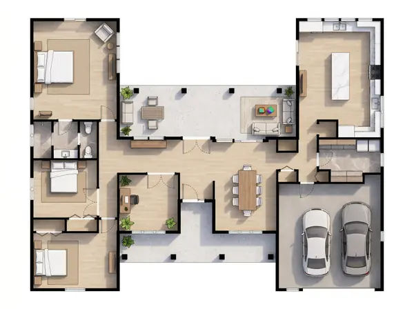 Spacious Bright 3-Bed House floorplan