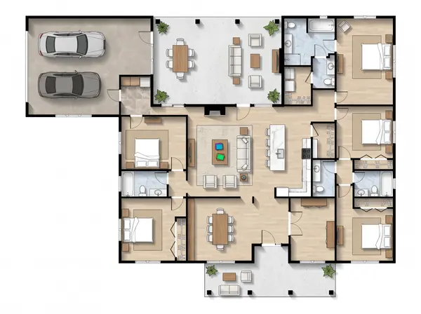 Spacious 5-Bed Bright floorplan