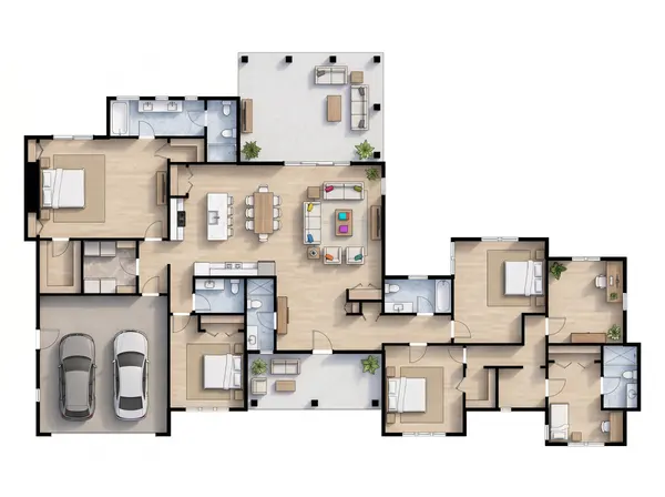Spacious Bright 5-Bed floorplan