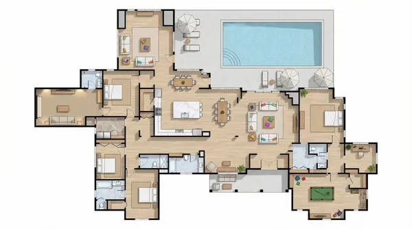 Expansive Natural 4-Bed floorplan