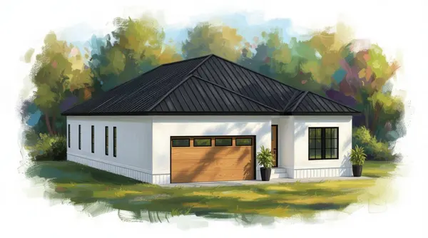 Bright 3-Bed House exterior render