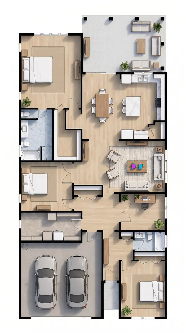 Bright 3-Bed House floorplan