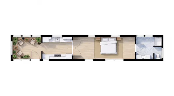 Bold 1-Bed Home floorplan