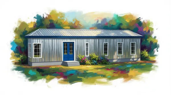 Industrial 1-Bed Home exterior render