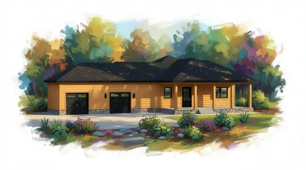 Earthy 1-Bed Home exterior render