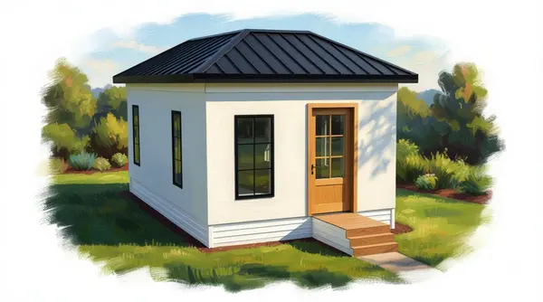 Bright Compact 1-Bed exterior render