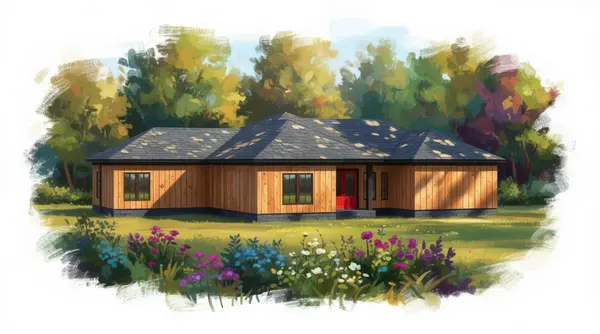 Spacious Natural 2-Bed exterior render