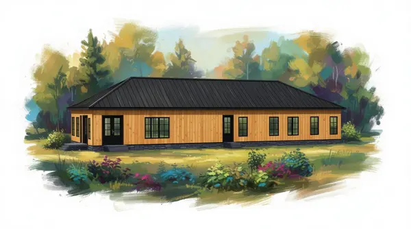 Expansive Natural 2-Bed exterior render