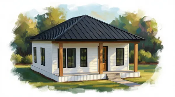 Bright 1-Bed Home exterior render