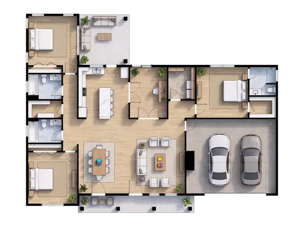 Spacious Natural 3-Bed House floorplan