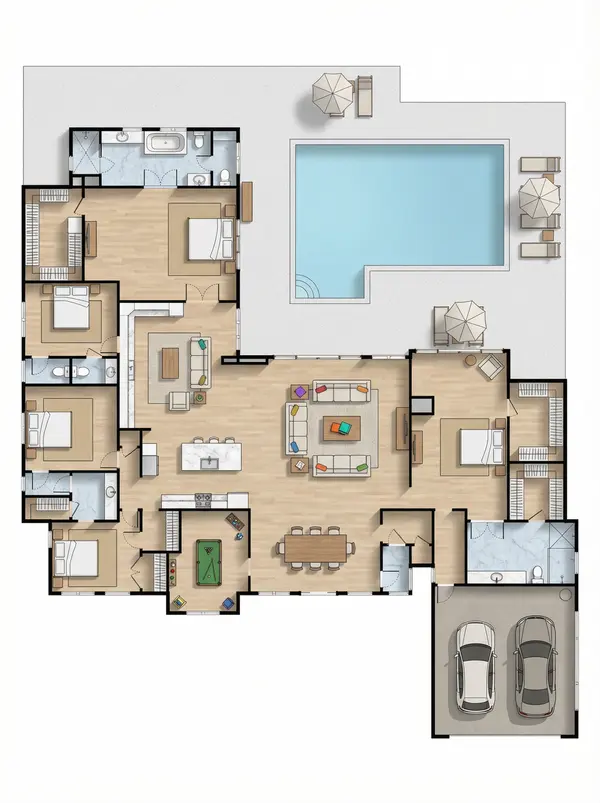 Sprawling Natural 4-Bed floorplan