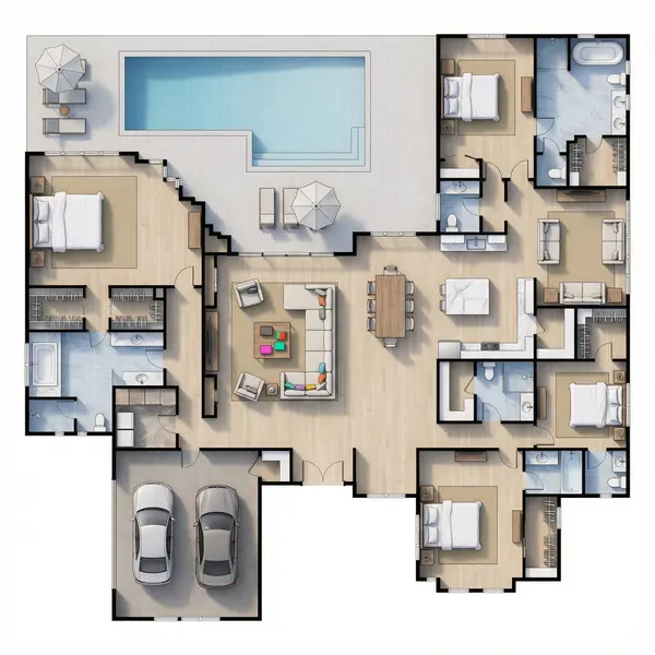 Spacious 4-Bed Bright floorplan