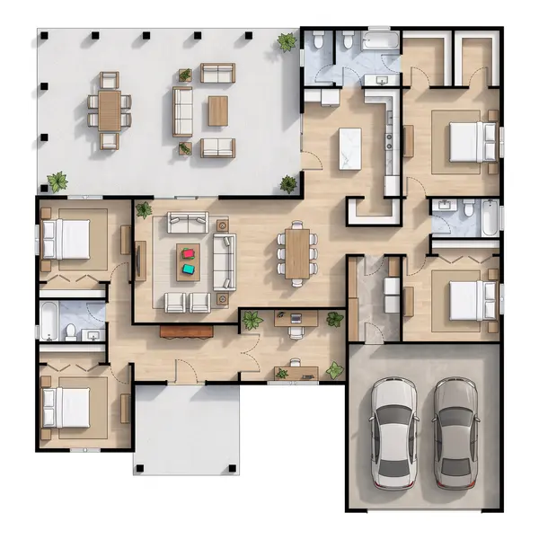 Spacious Bold 4-Bed floorplan