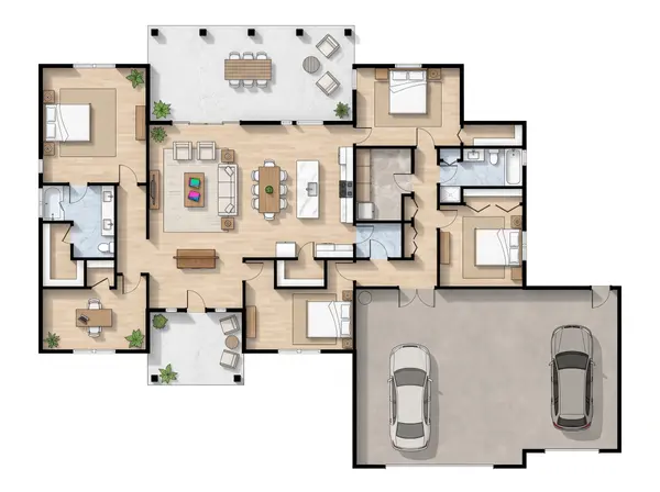 Sprawling Bold 4-Bed floorplan