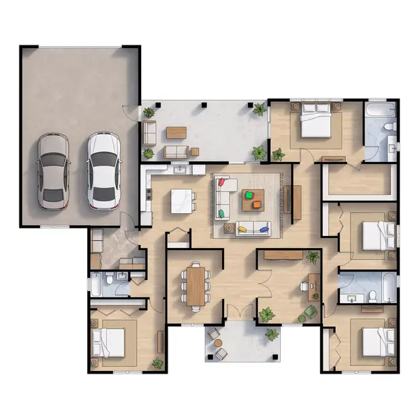 Spacious Classic 4-Bed House floorplan
