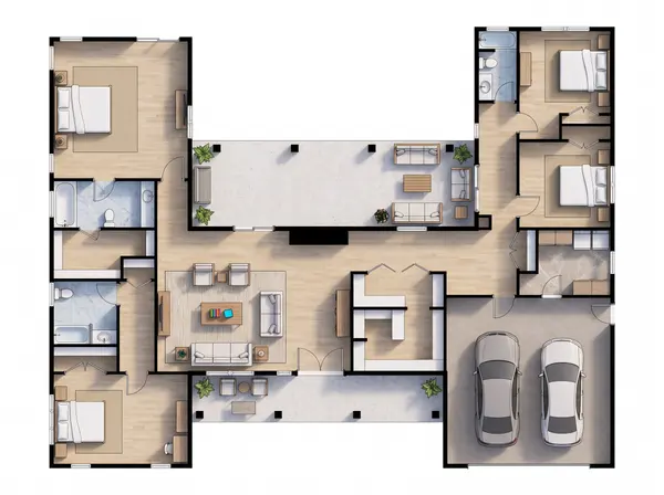 Spacious Bright 4-Bed Home floorplan