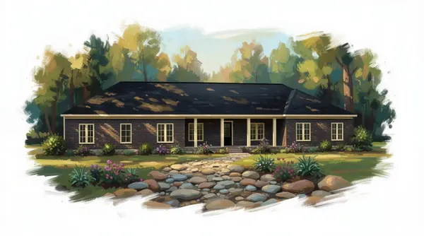 Sprawling Dark 4-Bed House exterior render