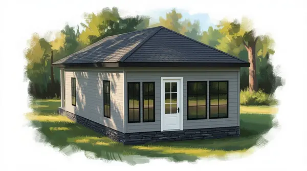 Cozy Classic 1-Bed Tiny Home exterior render