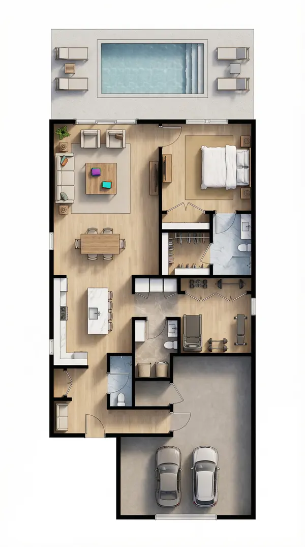 Compact Bright 1-Bed House floorplan